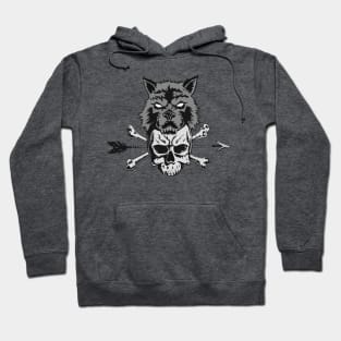 Wolf & Skull Hoodie